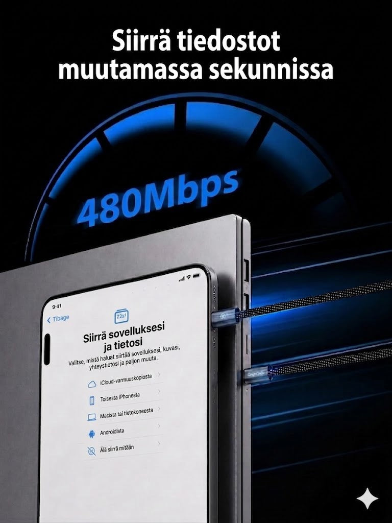 MagCable | Magneettinen sotkeutumaton kaapeli