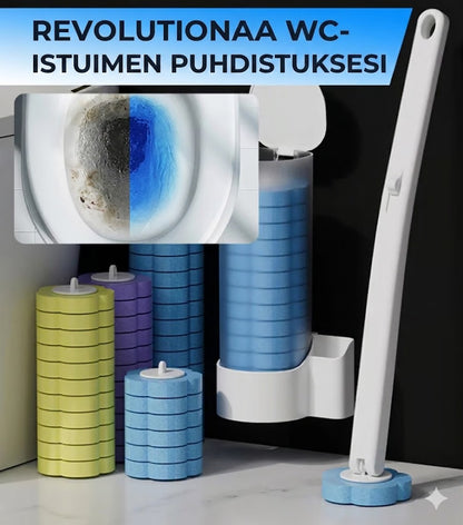 Hygieeninen ja antibakteerinen wc-harja (sis. 6-36 tuoksutyynyä)