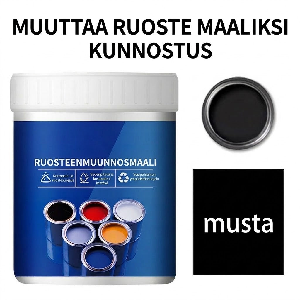 🔥 Vesiohenteinen ja ruosteenestoinen teollisuusmaali metallille – Saatavilla useissa väreissä