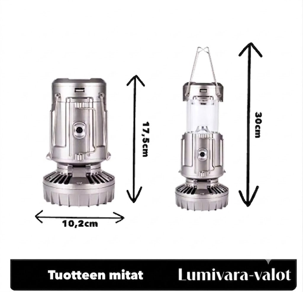 CAMPILUX™ | Kannettava ulkovalo