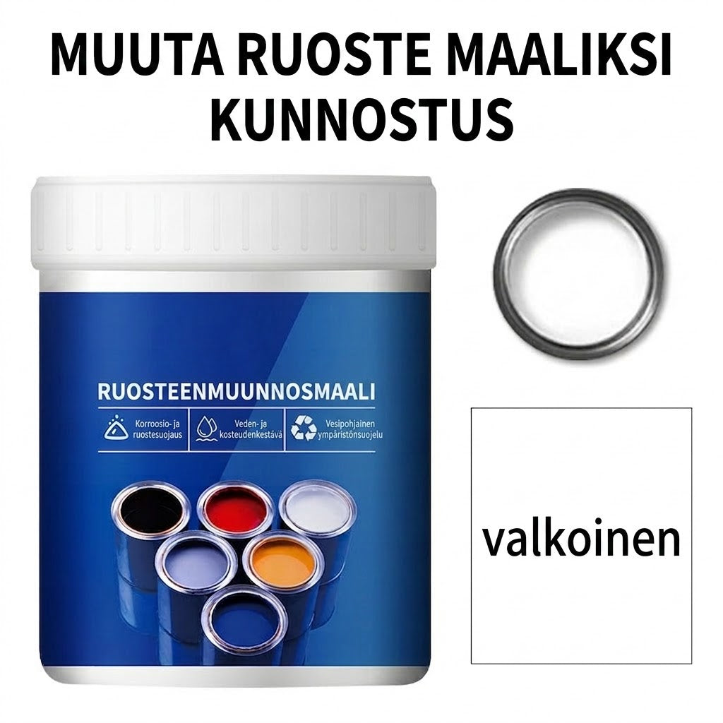 🔥 Vesiohenteinen ja ruosteenestoinen teollisuusmaali metallille – Saatavilla useissa väreissä