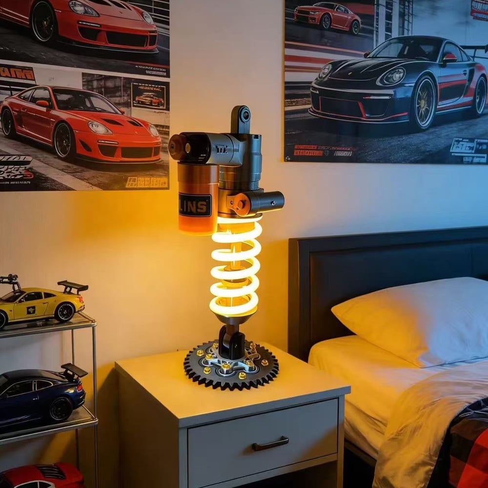 Säädettävä iskunvaimennin LED-valolla