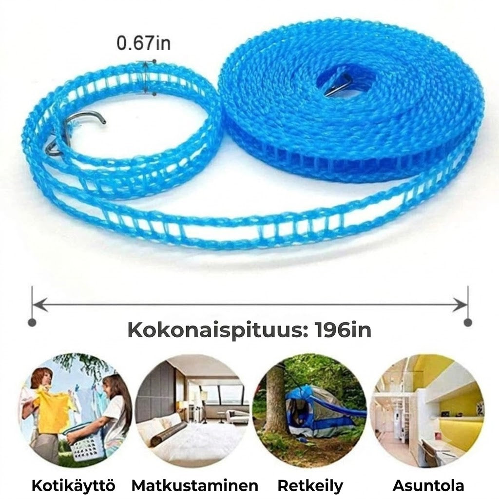 Sisäänvedettävä pyykkinaru