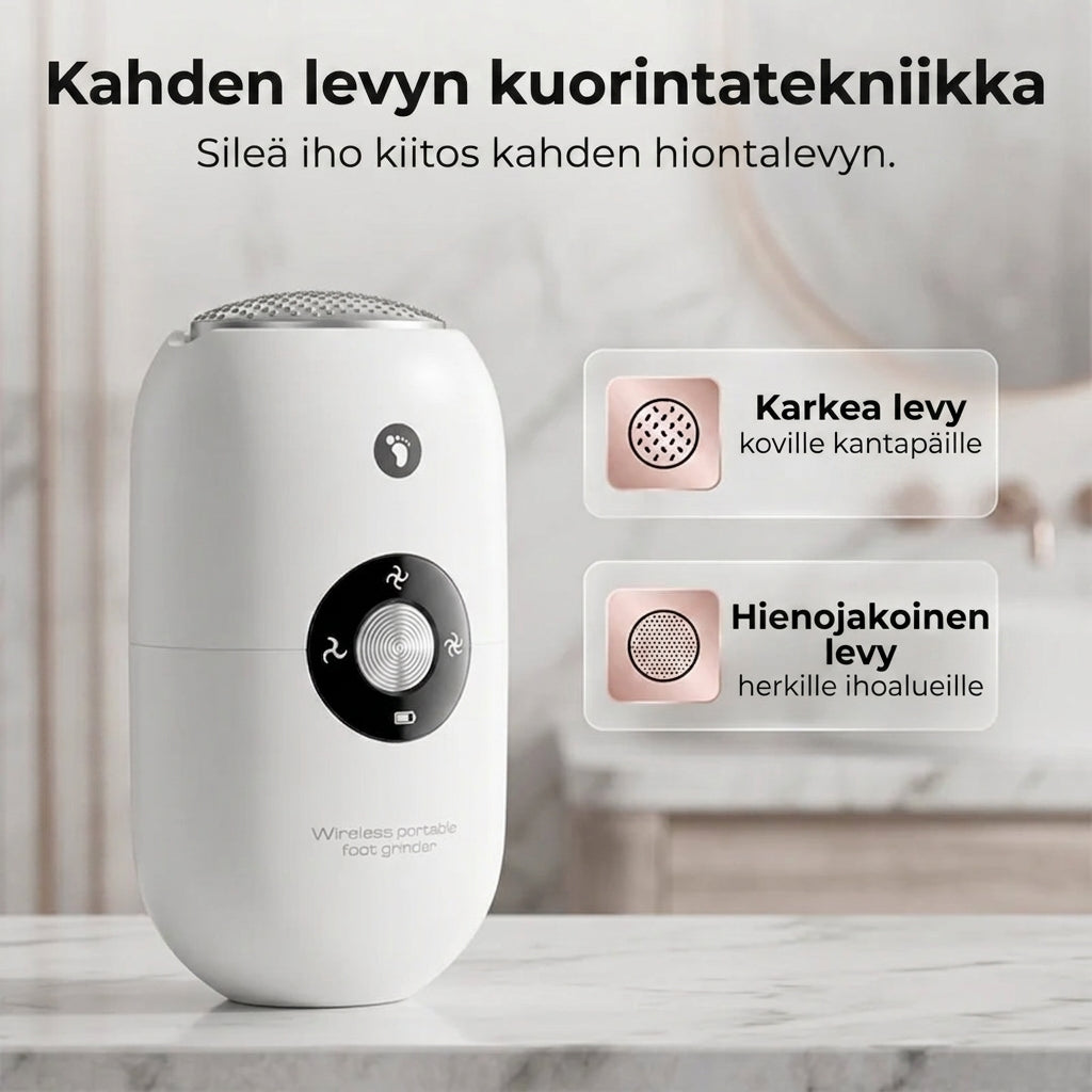 Kannettava sähköinen jalkaraspi