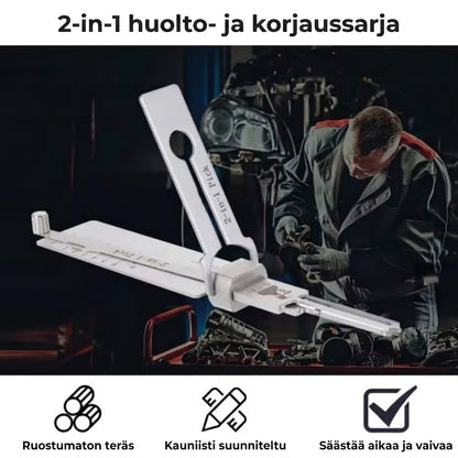 Tiirikkasetti ruostumattomasta teräksestä