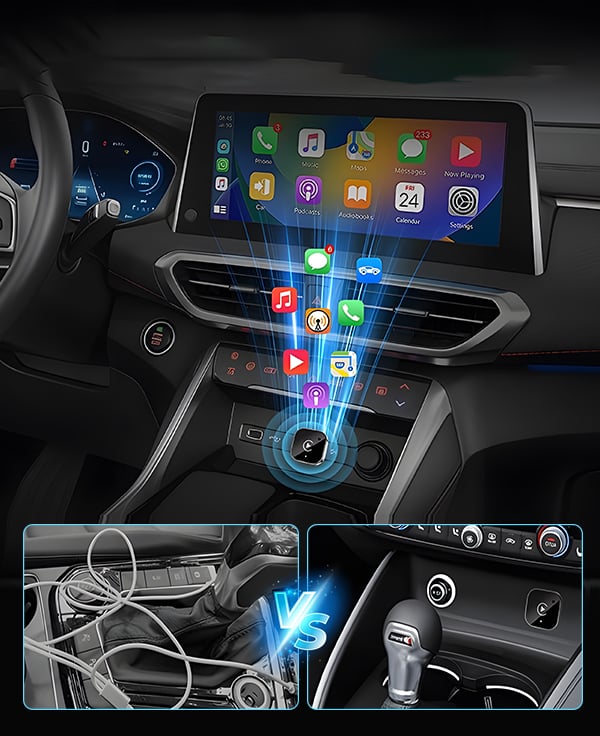 AjaViisaasti™ | Langaton CarPlay & Android Auto