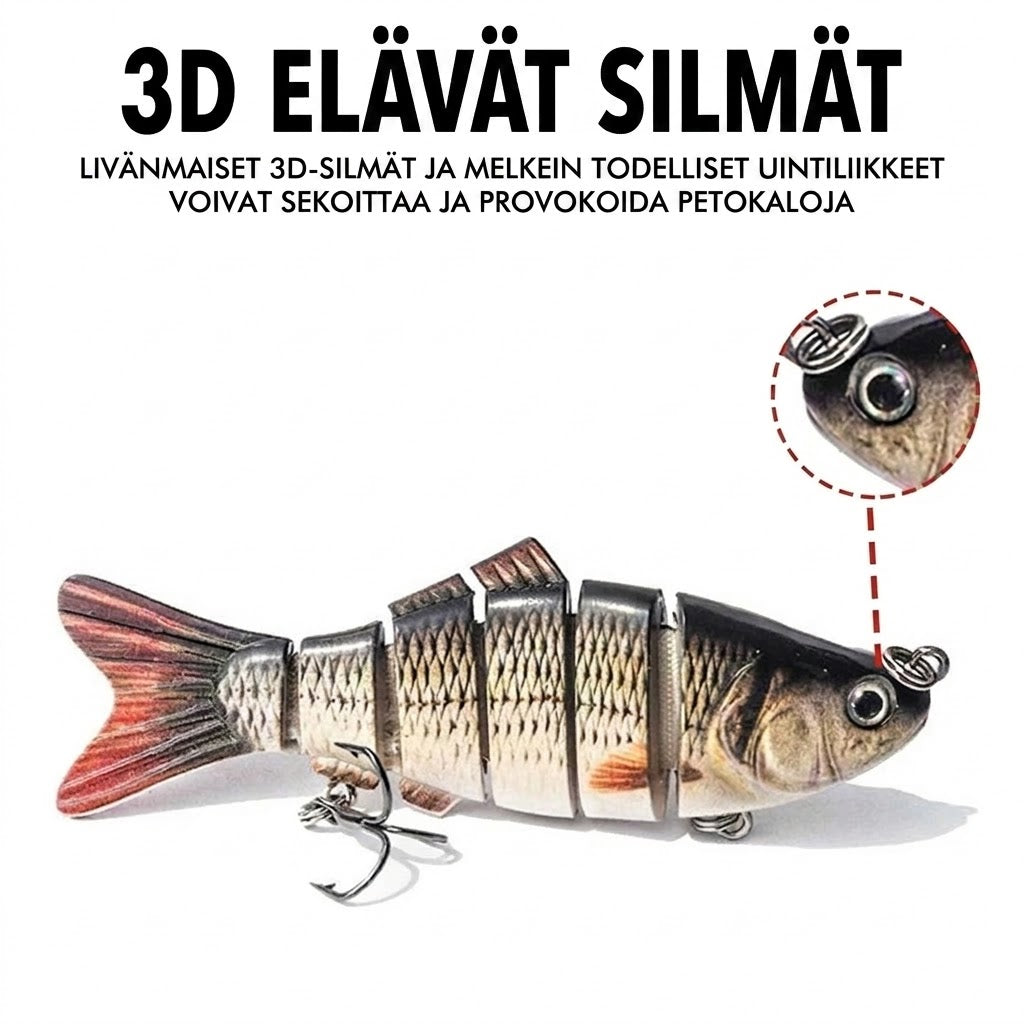 🐟 Moniosainen bioninen uiva kalastusviehe – Realistinen liike, houkutteleva muotoilu & ihanteellinen suurten kalojen nappaamiseen 🌊