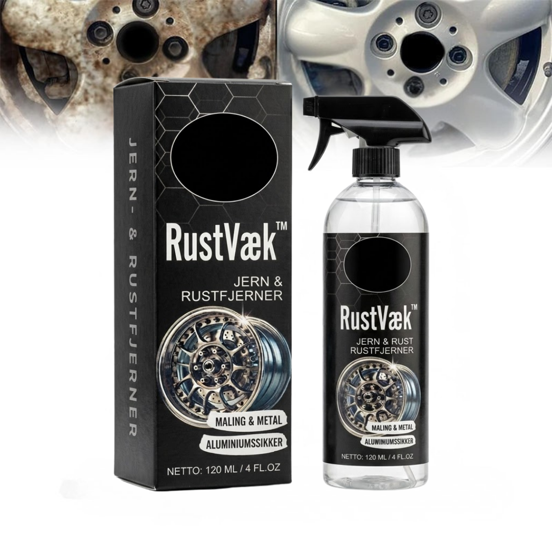 RustVæk™ | Ruosteenpoistospray autoille ja metallipinnoille