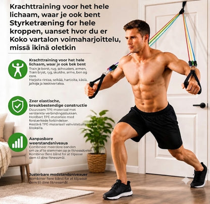 Elastiset vastuskuminauhat - 5 kpl