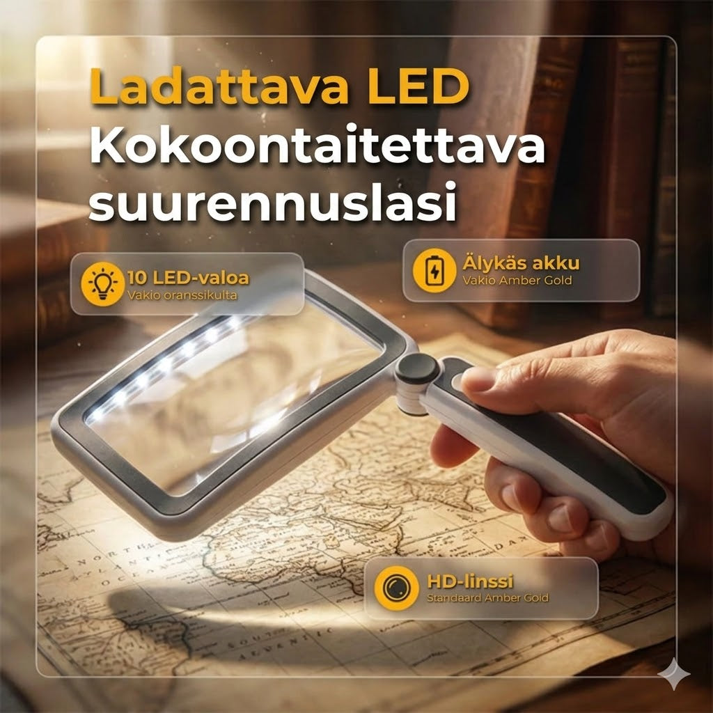 Suurennuslasi valolla