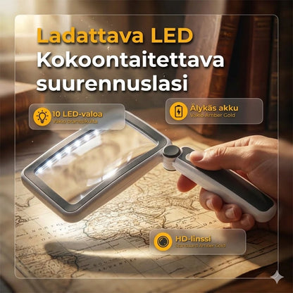 Suurennuslasi valolla