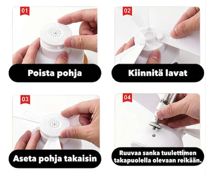 CAMPBREEZE | Ladattava lamppu tuulettimella