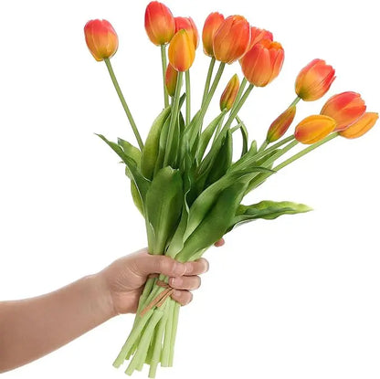 Everbloom Tulpaner | Real Touch luonnollisen tuntuiset tekotulppaanit aidolla tunnustelutuntumalla