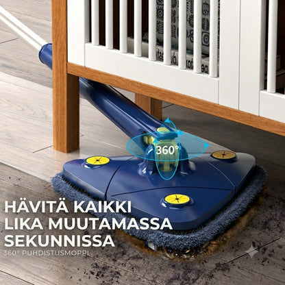 DrejmeMoppe™ Itsevääntävä 360° kolmiomoppi – sis. 2 moppiliinaa