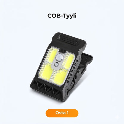 Aurinkokennovalo nipistimellä ja liiketunnistimella