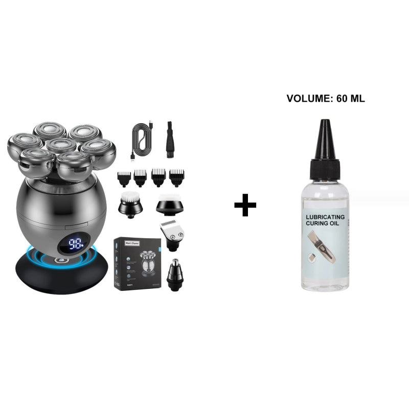 💪 7D Joustava parranajokonesetti | 5-in-1 Monitoimi⚡ Langaton lataus + LED-akkunäyttö🚿 Märkä- ja kuiva-ajoon · Pestävä🪐 Kätevä matkoille