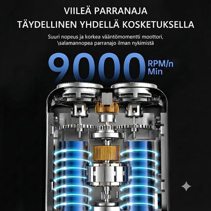 🧔Kannettava Sähköinen Miniparranajokone Miehille – Tekoälytunnistus, Magneettinen Pää, Pikalataus