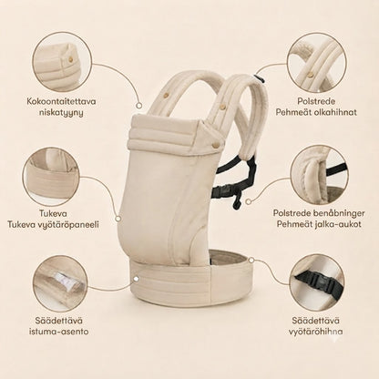 CloudNest™ ergonominen rintareppu | Lähellä sinua, kätesi vapaina