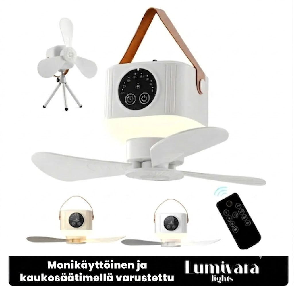 CAMPBREEZE™ | Ladattava lamppu tuulettimella