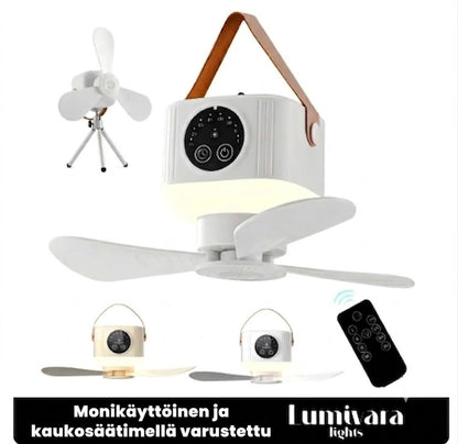 CAMPBREEZE™ | Ladattava lamppu tuulettimella