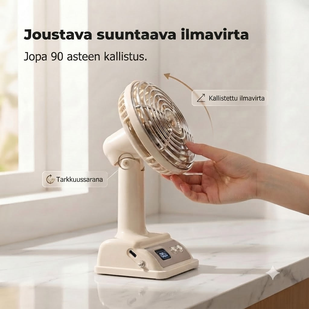 Kannettava Pöytätuuletin