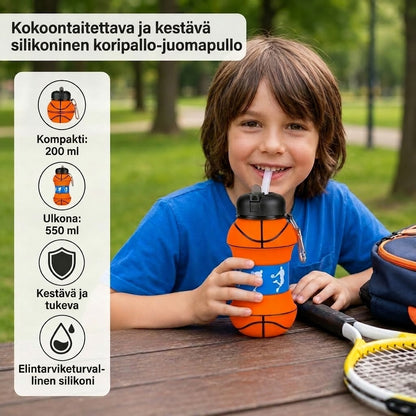 FlexBall™ | Kokoonmenevä silikoninen urheilupullo (pallomuotoilu)