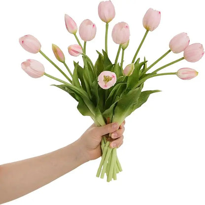 Everbloom Tulpaner | Real Touch luonnollisen tuntuiset tekotulppaanit aidolla tunnustelutuntumalla
