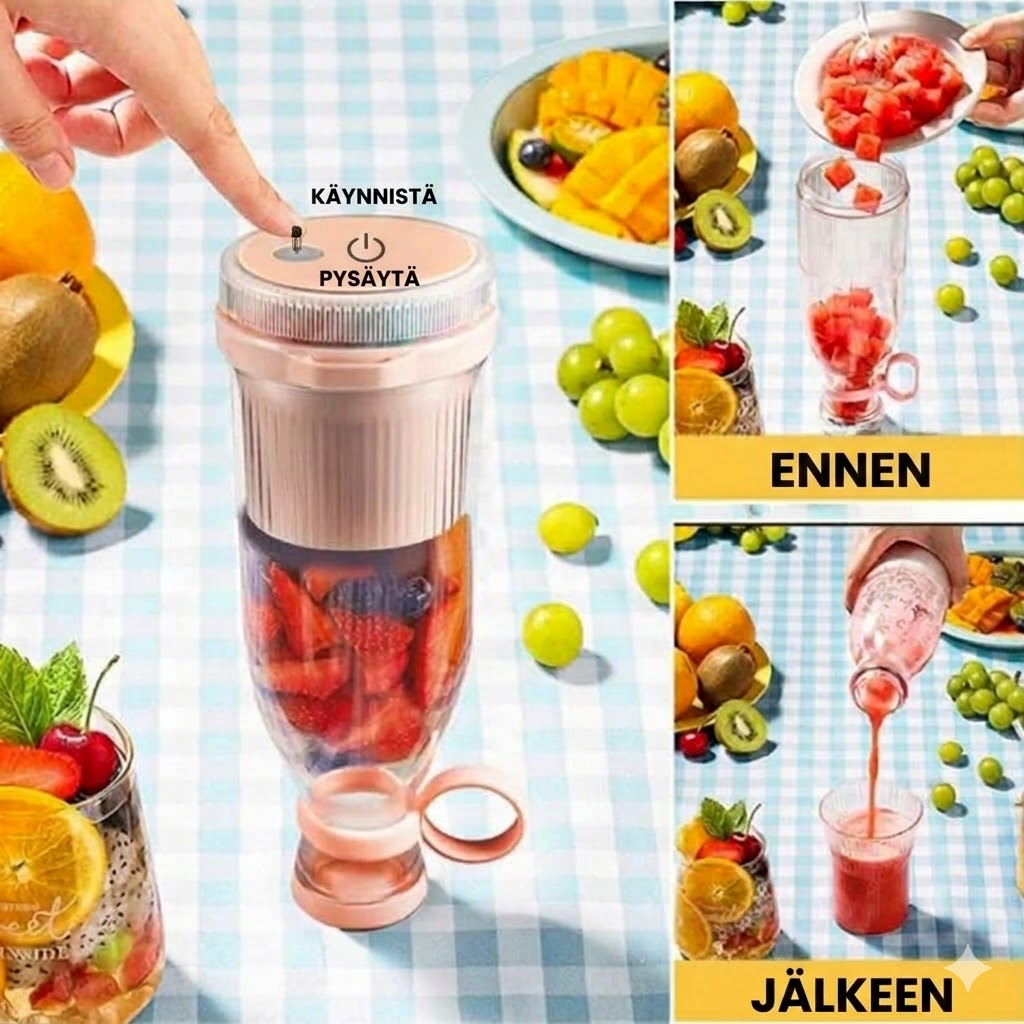 📢 40 % ALENNUS!!! ⚡ Myyntimenestys: Kannettava mehulinko / Tehosekoitin