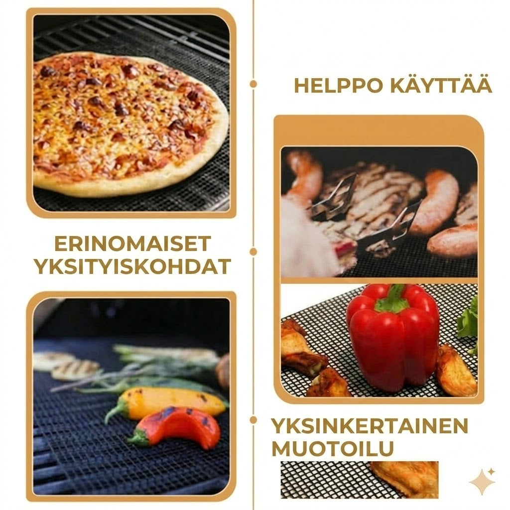 Flavomesh Tarttumaton Grillausverkko