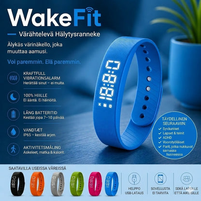 WakeFit – Värisevä herätysranneke | Älykäs värinäherätyskello, joka muuttaa aamusi