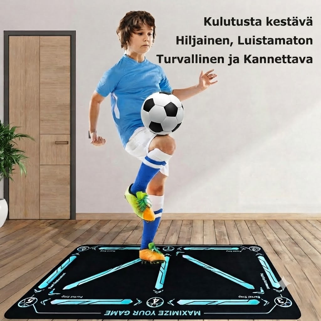 ⚽ Jalkapallon treenimatto kaikille tasoille, liukumaton ja hiljainen