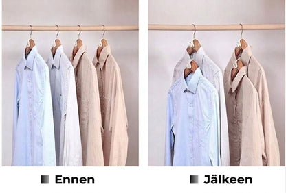Tilaa säästävät vaateripustimen jatkokoukut (10 kpl)