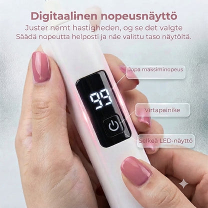 Sähköinen kynsiviila digitaalisella nopeudensäädöllä