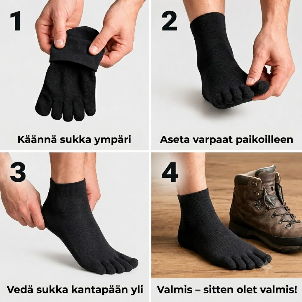 Vaellussukka™ | Kuivat jalat, ei kitkaa, ei rakkoja
