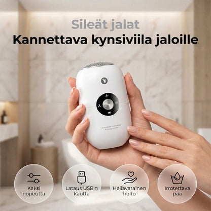 Kannettava sähköinen jalkaraspi