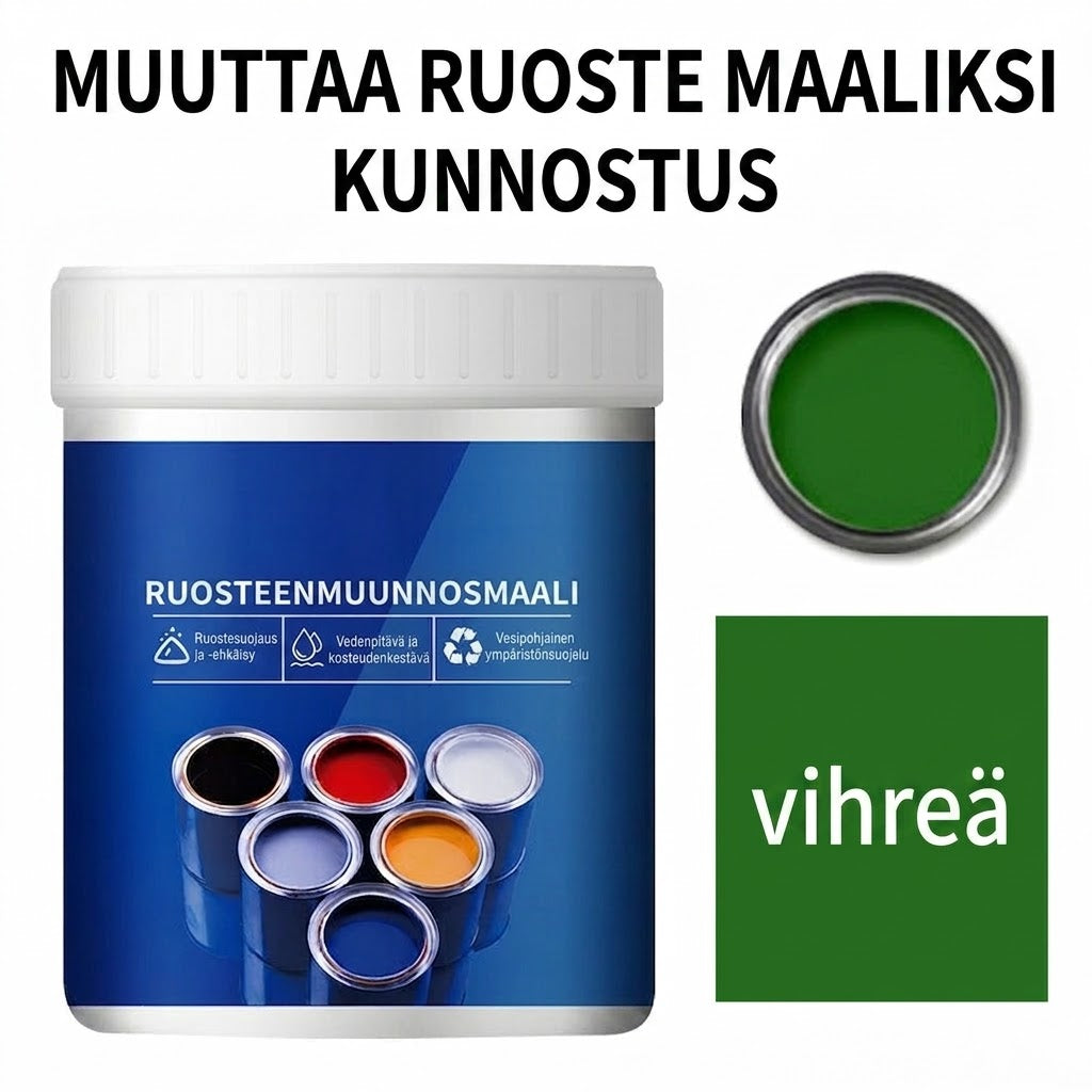🔥 Vesiohenteinen ja ruosteenestoinen teollisuusmaali metallille – Saatavilla useissa väreissä