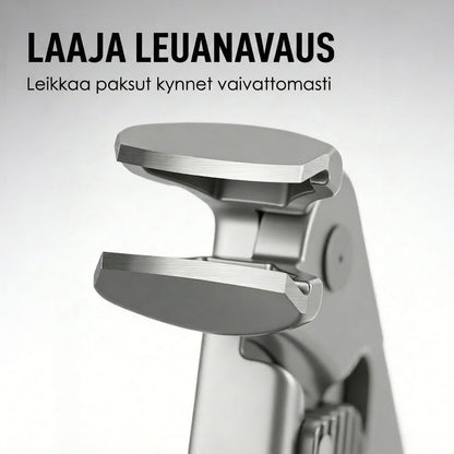 ✂️ Roiskesuojattu kynsisakset ruostumattomasta teräksestä – laaja aukko ja turvallinen säilytys!