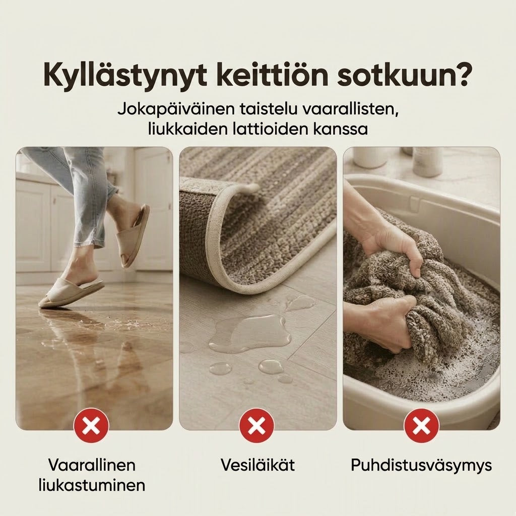 Elegantti kudottu käytävämatto