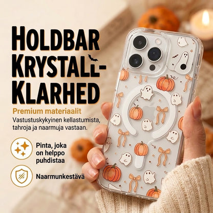 Söpö läpinäkyvä Halloween-puhelinkuori