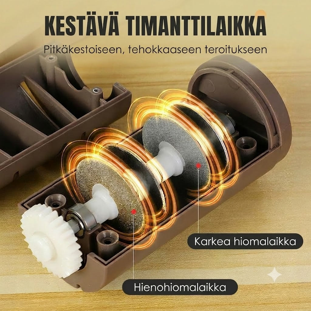 Vuoden 2026 uusin päivitetty malli! Automaattinen veitsenteroitin keittiöveitsille – Nopea teroitus, ladattava ja johdoton 🗡️🔋