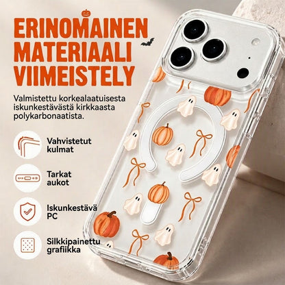 Söpö läpinäkyvä Halloween-puhelinkuori