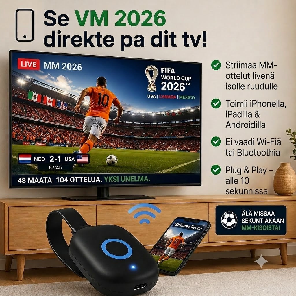 AirBeam™ - Langaton 4K-näytönpeilausadapteri