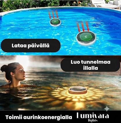 AQUALUME™ | Kelluva Aurinkokäyttöinen Uima-altaan Valaistus