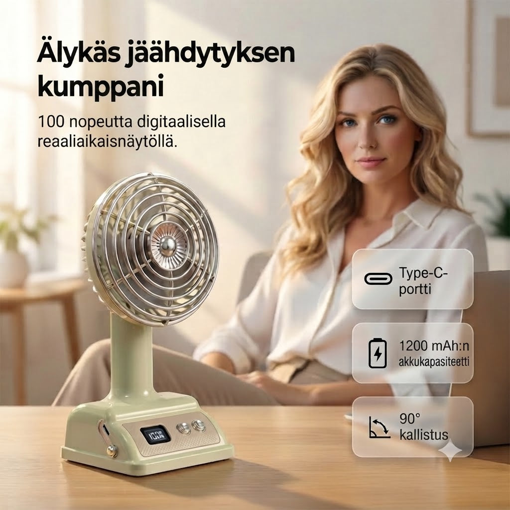 Kannettava Pöytätuuletin