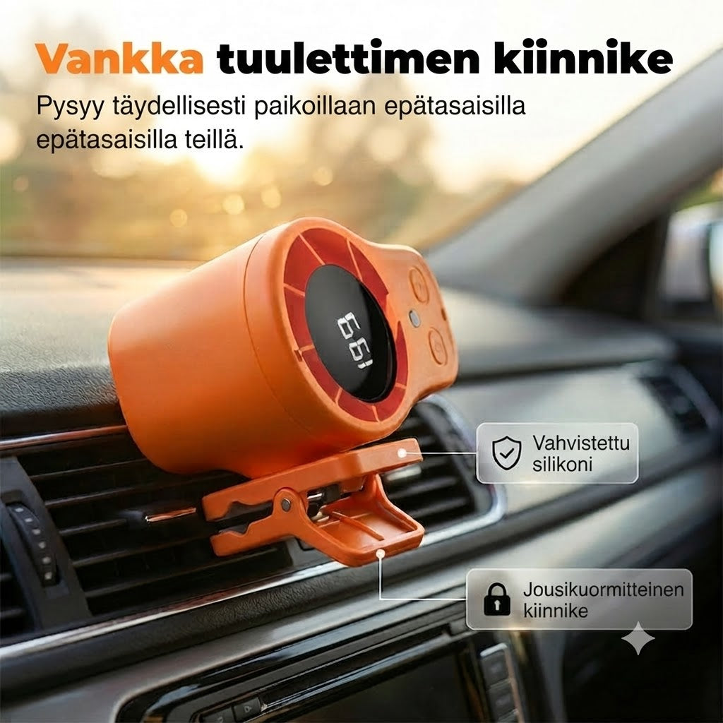 Handsfree henkilökohtainen tuuletin LED-näytöllä