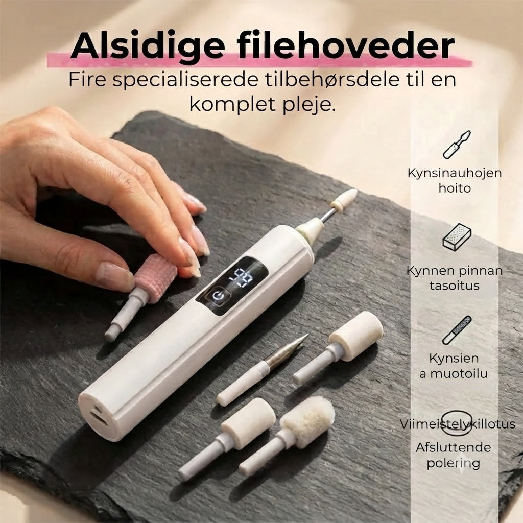 Sähköinen kynsiviila digitaalisella nopeudensäädöllä