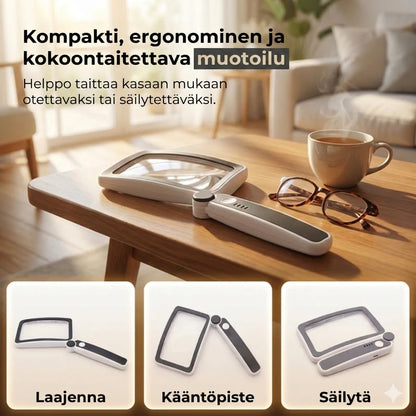 Suurennuslasi valolla