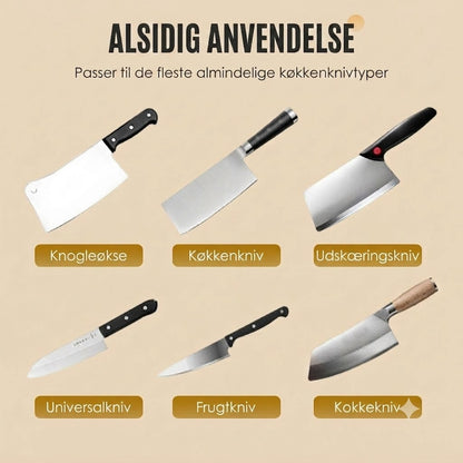 Vuoden 2026 uusin päivitetty malli! Automaattinen veitsenteroitin keittiöveitsille – Nopea teroitus, ladattava ja johdoton 🗡️🔋