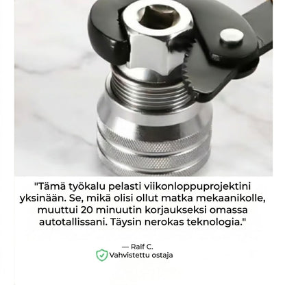 Yleisavain™ Yksi avain, joka sopii kaikkiin kokoihin, jopa kuluneisiin pultteihin