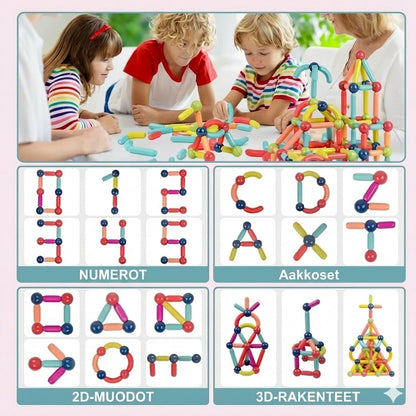 Magnetix™ Magneettiset rakennussauvat